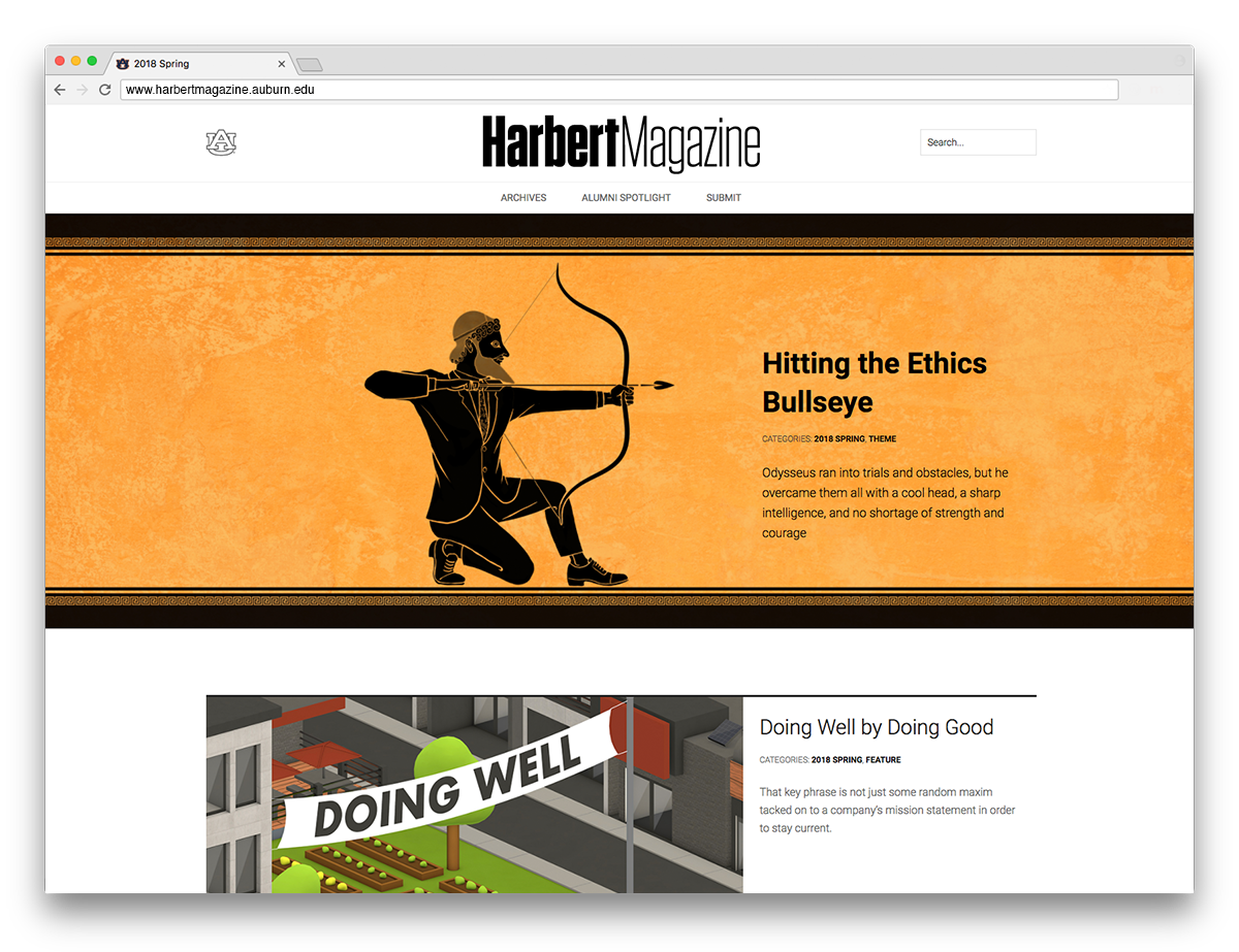 Harbert Magazine Website